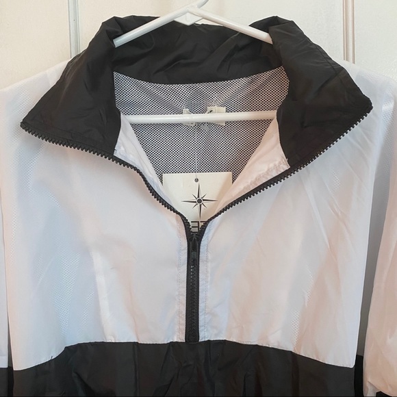 LF SEEK THE LABEL Black & White Color-block Jacket - Picture 5 of 7